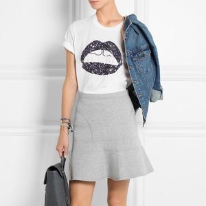 J Crew gray scuba skirt